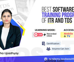 Upto 50% off On the Best Software Training Program of ITR and TDS | Academy Tax4wealth