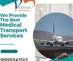 Use Advanced Charter Plane  by Vedanta Air Ambulance Service in Jamshedpur