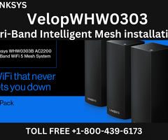 VelopWHW0303 Tri-Band Intelligent Mesh |Installation | Linksys Support | +1-800-439-6173|
