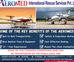 Aeromed air ambulance service in Guwahati - Reliable and Efficient