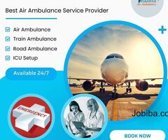 Avail Vedanta Air Ambulance in Guwahati for Comfy Patient Relocation Service