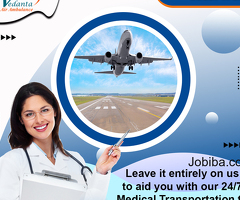Obtain Vedanta Air Ambulance from Guwahati with Hi-tech Medical System