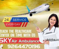 Sky Air Ambulance from Siliguri to Delhi | Most up-to-date ICU setup