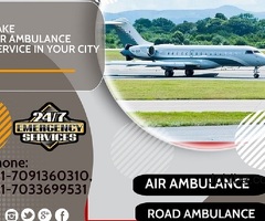 Take India No-1 ICU Support Air Ambulance Services in Guwahati by King