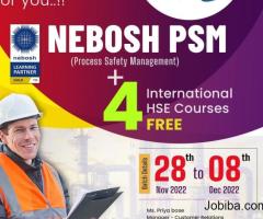 Enroll NEBOSH PSM Course in Kolkata