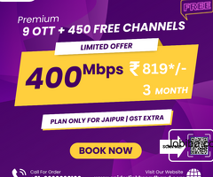 400 Mbps Plan For Jaipur GST Extra