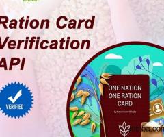 Top Ration Card Verification API Provider Company in India