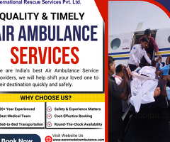 Aeromed Air Ambulance Service in Raipur: Comprehensive Medical Transportation Services