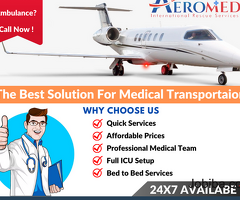 All The Solutions Are Provided By Aeromed Air Ambulance Service In Lucknow With Updated Tools