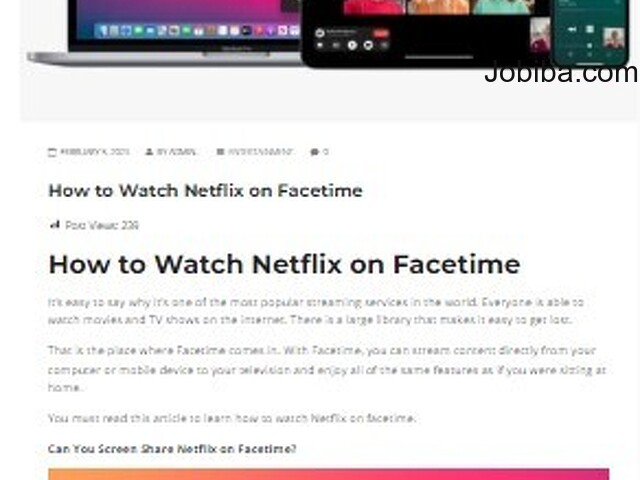 How to Watch Netflix on Facetime - Jobiba - Free Classifieds Site