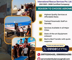 All The Medical Support Provided: Aeromed Air Ambulance Service In Mumbai - Get It At Once