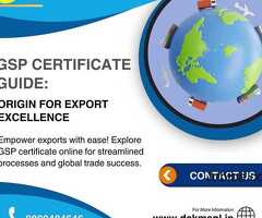 Exporting With Ease through GSP Certificate Experts Handle Everything For You