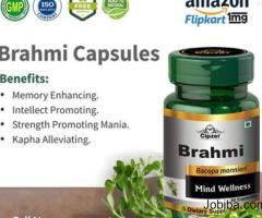 Brahmi Capsule reduces inflammation, boosts brain function & has anticancer properties.