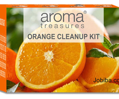 Revitalize Your Skin! Aroma Treasures Orange Facial Cleanup Kit - Perfect for Oily Skin!