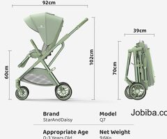 Chariot Lightweight Baby Stroller for Travel 0 to 3 Years (Q7- Green)