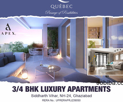 Apex Quebac World 3bhk Luxury Apartments In Ghaziabad