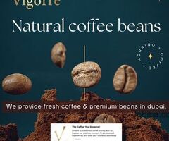 Natural coffee beans in Dubai