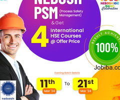 Enhance your career trajectory with the coveted NEBOSH PSM certification!