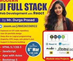 Free Demo On Modern UI Full Stack Web With React  by Naresh IT