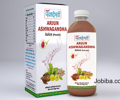 Arjun Aswagandha Juice: Old Ayurvedic Mix for Good Health and Energy.