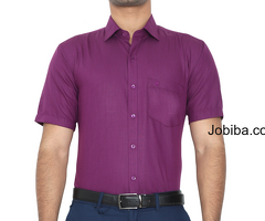 Men's Slim Fit Purple Shirt | MCR Shopping