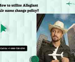 How to utilize Allegiant Air name change policy?