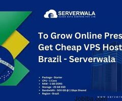 To Grow Online Presence Get Cheap VPS Hosting Brazil - Serverwala