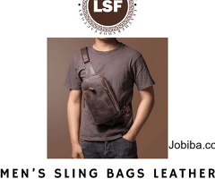 Style on the Go: Elevate Your Look with Men's Sling Bags Leather – Leather Shop factory