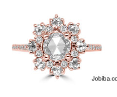 Diamond Ring with the Brilliance of the Central Round Rose cut Diamond — VIVAAN