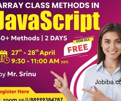 Free Workshop on Array Class Methods in JavaScript -NareshIT