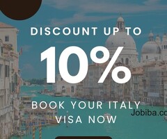 Your Italian Dream Just Got Closer: Grab up to 10% Off on Your Visa! Apply now