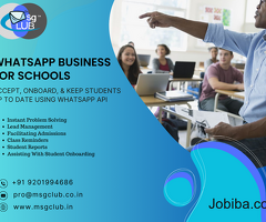 WhatsApp business for Education by Msgclub