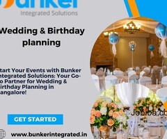 Wedding and Birthday event planners in Cambridge layout - Bangalore