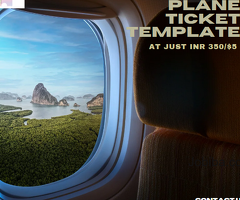 fake plane ticket template