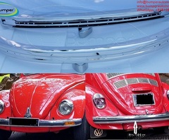 Volkswagen Beetle bumpers 1975 and onwards by stainless steel