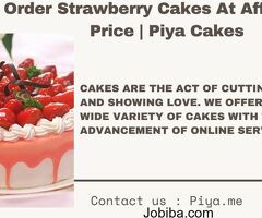 Order Strawberry Cakes At Affordable Price | Piya Cakes