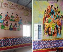 Self Help Group Wall Art Painting From Bhuvanagiri