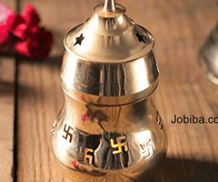 Vasthu Camphor Lamp / Incense Burner with Brass Diya