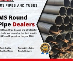 Top-Quality MS Round Pipes at Wholesale Prices from JRS Pipes and Tubes